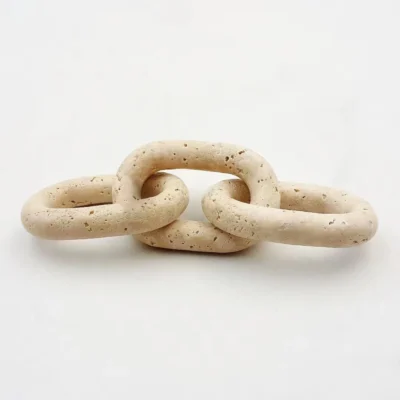 Travertine Chain Ornament - Image 2