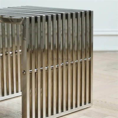 Stripe Steel Bench - Image 3