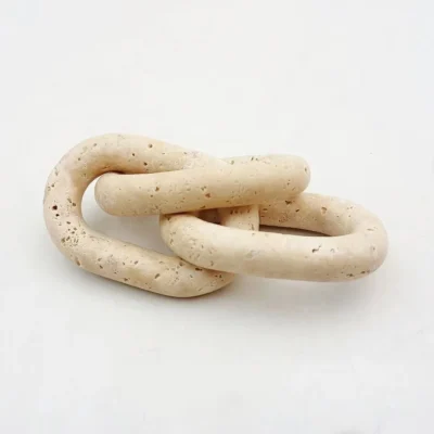 Travertine Chain Ornament