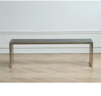 Stripe Steel Bench - Image 5